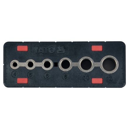 YATO Vrtací šablóna 4-12 mm