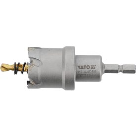 YATO Vrták pre výrez okrúhlych otvorov 32 mm TCT s upínaním   YATO Vrták pre výrez okrúhlych otvorov 32 mm TCT s upínaním