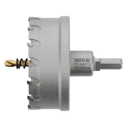 YATO Kotúčový výsekový nástroj 80 mm TCT s bitovým upínaním