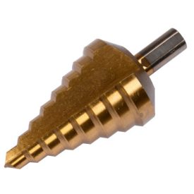YATO Stupňový vrták 10-45 mm 8 stupňov HSS nitrid titánu   YATO Stupňový vrták 10-45 mm 8 stupňov HSS nitrid titánu