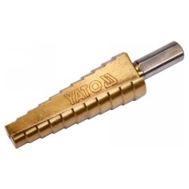 YATO Stupňový vrták 10-20 mm 11 stupňov HSS nitrid titánu   YATO Stupňový vrták 10-20 mm 11 stupňov HSS nitrid titánu