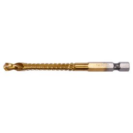 YATO Kovový vŕták 6,5 x 89 mm s úchopom pre bit HSS-TiN YATO Kovový vŕták 6,5 x 89 mm s úchopom pre bit HSS-TiN