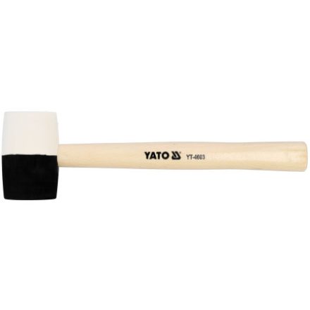 YATO Gumové kladivo 580 g (čierno-biele) 58 mm