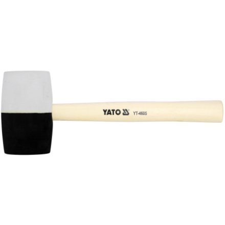 YATO Gumové kladivo 980 g (čierno-biele) 72 mm