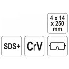 YATO Stopka dláta 250 mm SDS-Plus