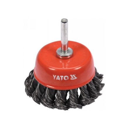 YATO Čistiaca kefa s prírubou 65 mm tvrdá