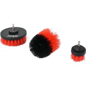 YATO Sada nylonových kefiek 3 ks 5, 8, 10 mm s bitovým upínaním   YATO Sada nylonových kefiek 3 ks 5, 8, 10 mm s bitovým upínaním