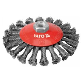 YATO Skosená drôtená kefa M14 125 mm inox YATO Skosená drôtená kefa M14 125 mm inox