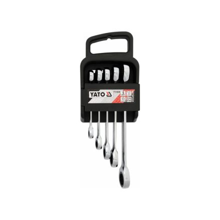 YATO sada račňových kľúčov 5 dielov (8 x 9,10 x 11,12 x 13,14 x 15,17 x 19 mm) CrV