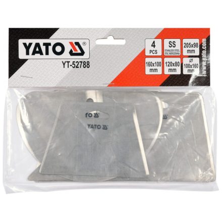 YATO Sada škrabiek 4 kusy inox