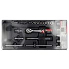 Sada nástrčných kľúčov YATO 25 kusov 1/4" 3,5-14 mm CrV (vložka do zásuvky)