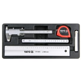 Sada meracích nástrojov YATO 5 dielov (vložka do zásuvky)   Sada meracích nástrojov YATO 5 dielov (vložka do zásuvky)