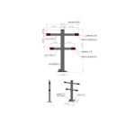 YATO Ochrana proti parkovaniu so zámkom (zámok nie je súčasťou)