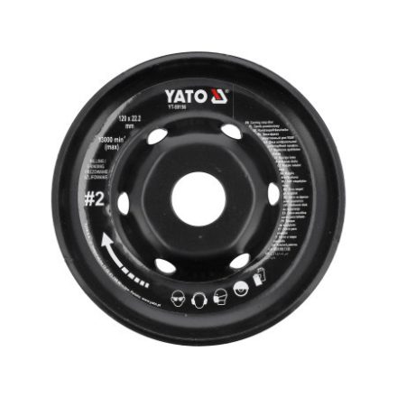 YATO Brúsny kotúč stredne #2 125 x 22,2 mm