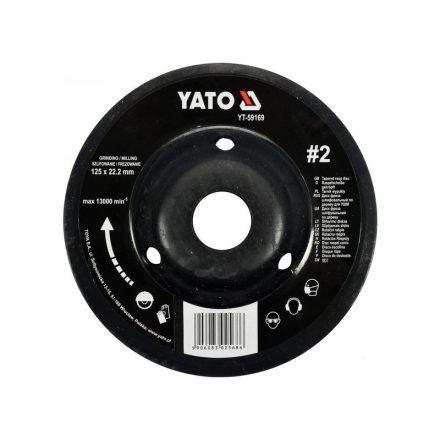 YATO Brúsený kotúč stredný #2 125 x 22,2 mm