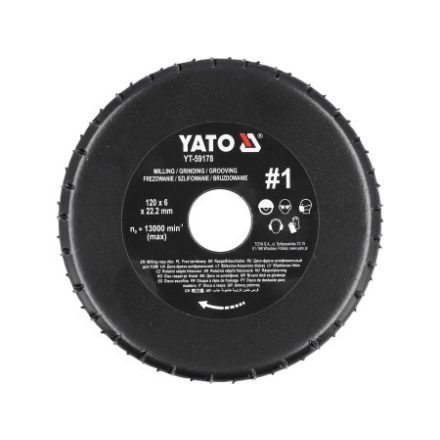 YATO Brúsny kotúč jemný #3 125 x 22,2 mm