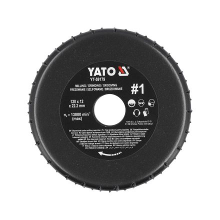 YATO Raspový kotúč hrubý #1 120 x 22,2 mm