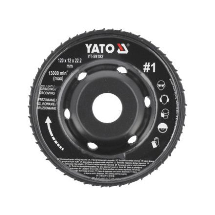 YATO Brúsny kotúč hrubý #1 120 x 22,2 mm
