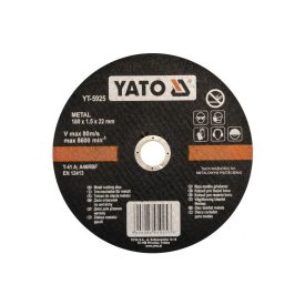 YATO Rezný kotúč pre kov 180 x 1,5 x 22 mm YATO Rezný kotúč pre kov 180 x 1,5 x 22 mm