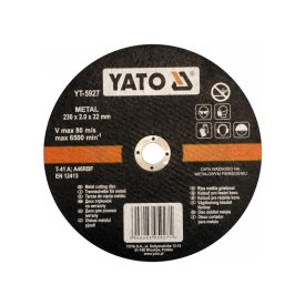 YATO Rezný kotúč na kov 230 x 2,0 x 22 mm YATO Rezný kotúč na kov 230 x 2,0 x 22 mm