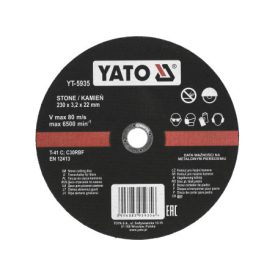 YATO Brúsny kotúč na kameň 230 x 3,2 x 22 mm YATO Brúsny kotúč na kameň 230 x 3,2 x 22 mm