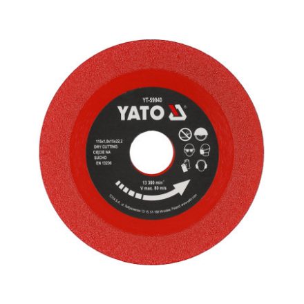 YATO Diamantový rezací kotúč pre rezačky obkladov a skla 115 x 22,2 mm