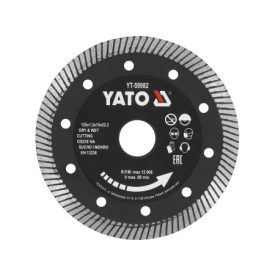 YATO Diamantový rezací kotúč 125 x 1,3 x 10 x 22,2 mm turbínový   YATO Diamantový rezací kotúč 125 x 1,3 x 10 x 22,2 mm turbínový