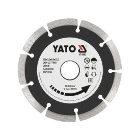 YATO Diamantový rezací kotúč 125 x 2,2 x 8,0 x 22,2 mm segmentovaný   YATO Diamantový rezací kotúč 125 x 2,2 x 8,0 x 22,2 mm segmentovaný