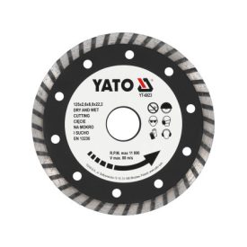 YATO Diamantový rezací kotúč 125 x 2,6 x 8,0 x 22,2 mm turbo   YATO Diamantový rezací kotúč 125 x 2,6 x 8,0 x 22,2 mm turbo