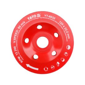 YATO Diamantový pohár pre brúsenie 125 x 22,2 mm YATO Diamantový pohár pre brúsenie 125 x 22,2 mm