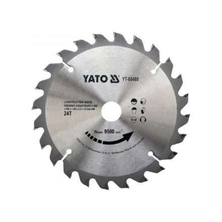 YATO Pílový disk pre drevo 160 x 20 x 1,5 mm / 24T
