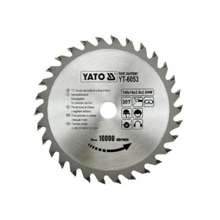 YATO Pílový disk na drevo 140 x 16 x 2,0 mm / 30T