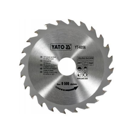 YATO Pílový disk na drevo 160 x 30 x 2,0 mm / 24T