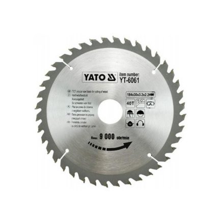 YATO Pílový kotúč na drevo 184 x 30 x 2,2 mm / 40T