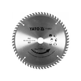 YATO Pílový kotúč pre PVC 185 x 20 x 1,5 mm / 60T YATO Pílový kotúč pre PVC 185 x 20 x 1,5 mm / 60T