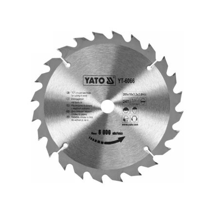 YATO Píla na drevo 205 x 18 x 2,0 mm / 24T
