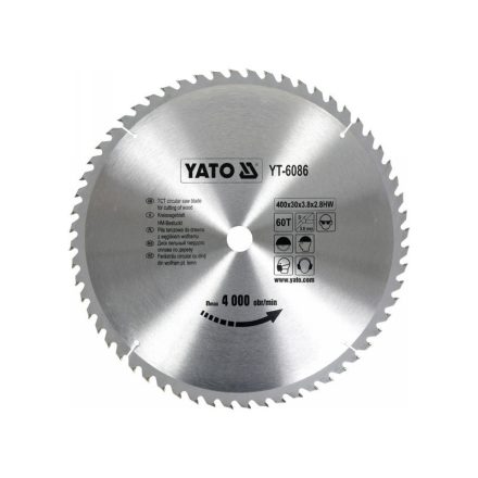 YATO Pílový kotúč na drevo 400 x 30 x 2,8 mm / 60T