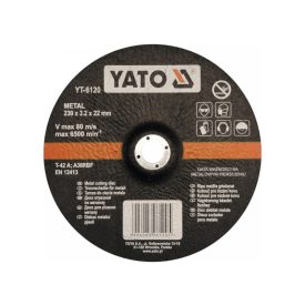 YATO Rezný kotúč na kov 230 x 3,2 x 22,2 mm YATO Rezný kotúč na kov 230 x 3,2 x 22,2 mm