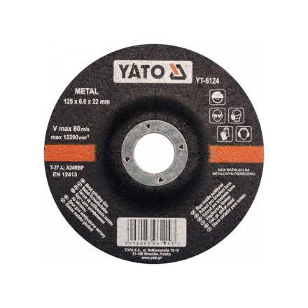 YATO Čistiaci kotúč na kov 125 x 6,0 x 22,2 mm