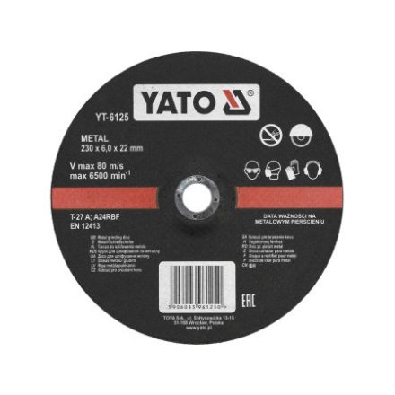 YATO Čistiaci kotúč na kov 230 x 6,0 x 22,2 mm