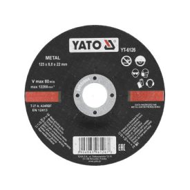 YATO Čistiaci kotúč na kov 125 x 8,0 x 22,2 mm YATO Čistiaci kotúč na kov 125 x 8,0 x 22,2 mm