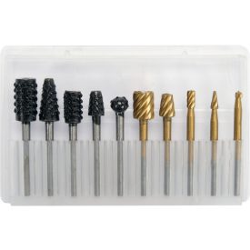 YATO Sada turbínových vŕtačiek 10 kusov (3,2 mm hriadeľ)   YATO Sada turbínových vŕtačiek 10 kusov (3,2 mm hriadeľ)