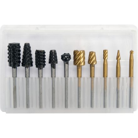 YATO Sada turbínových vŕtačiek 10 kusov (3,2 mm hriadeľ)