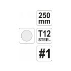 Okrúhly pilník YATO 250 mm / #1 hrubý