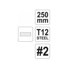 YATO Plochý pilník 250 mm / stredný #2