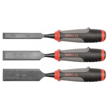 YATO Sada dlát 3 ks s plastovou rukoväťou 16-32 mm
