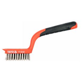 YATO Drôtená kefa 180 mm 5 radov inox YATO Drôtená kefa 180 mm 5 radov inox