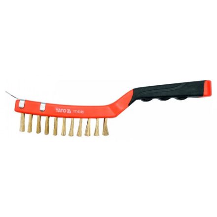 YATO Drôtená kefa s medenou škrabkou 4 rady 290 mm