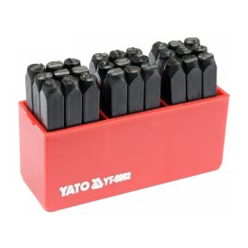 YATO Sada na razenie písmen 6 mm 27 dielna YATO Sada na razenie písmen 6 mm 27 dielna