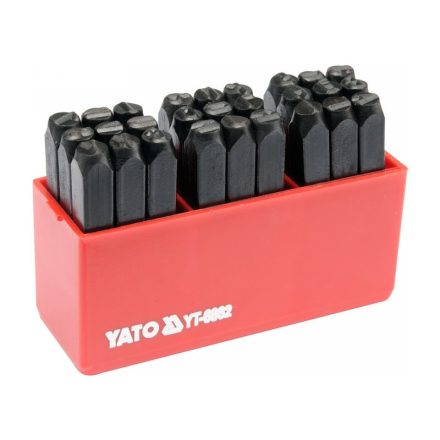 YATO Sada na razenie písmen 6 mm 27 dielna